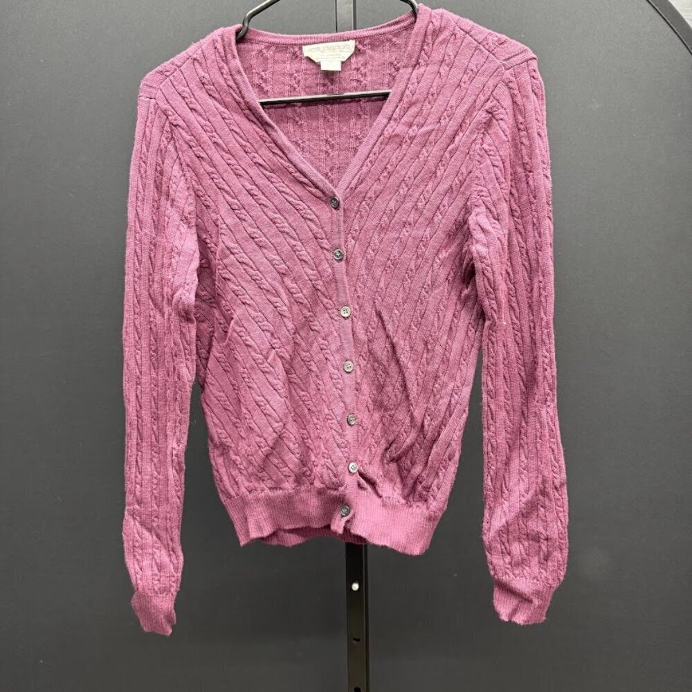 Petite Sophisticate 100% Extra Fine Italian Merino Wool Cardigan Sweater
